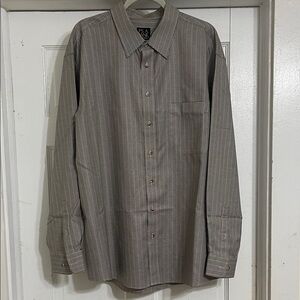 Jos. A. Bank Men's Gray Plaid Button Down Shirt